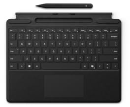 Microsoft Surface Pro Type Cover mit Slim Pen für Surface Pro 10/11 Gen. schwarz, en_GB: Microsoft Surface Pro Keyboard with Copilot Key Black - Surface Slim Pen 2 Bundle - German