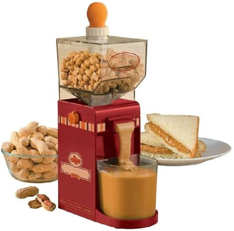 Máquina for Mantequilla de Cacahuete - Molinillo eléctrico de Grano de 500 ml for Mantequilla de Frutos Secos, café, maíz, Cacahuete, anacardos y avellanas - Molino de Grano for Cocina y hogar