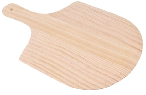 LABRIMP Wood Pizza Peel with Handle Wooden Pizza Paddle Cutting Board Multi Functional Wood Serving Platter for Bread Cheese Vegetables and Party Catering