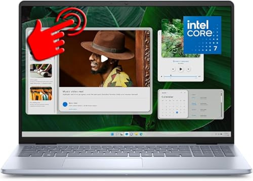Dell Inspiron 16 5640 Laptop 16 FHD+ Touch, Intel Core 7 Processor 150U, Blue, Intel Graphics, 1, TB SSD, 32GB Ram, Backlit UK Keyboard, Fingerprint, Windows 11 Pro & MS Office 24 (Renewed)