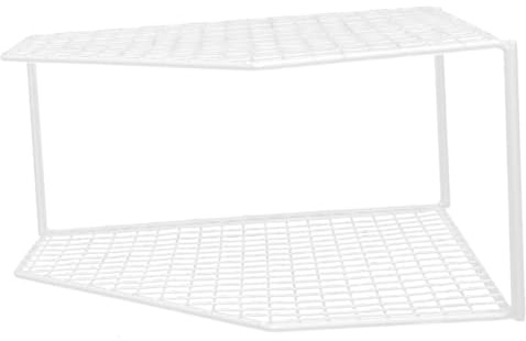 ARTSEWPLY Corner Shelf Kitchen Pan Organizer Sturdy Frame Multi-function Storage Rack for Cabinet Bathroom Living Compact Space Saver