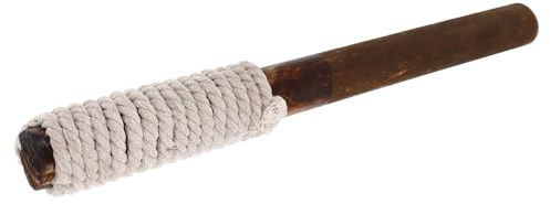EPIGEIST Handgefertigte Holzfackel Braun mit Geflochtenem Design Installieren als Party Deko und Beleuchtung für Hof und Rasen