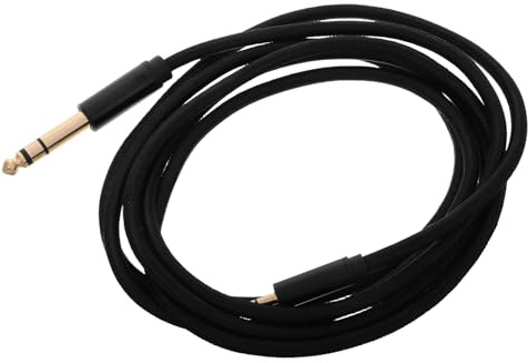 TOYZFRIENDY Cavo Audio Jack 35 MM a 65 MM Maschio-Maschio 2 M per Altoparlante Amplificatore e Chitarra Elettrica Cavo Stereo Ausiliario Leggero e Resistente per Dispositivi Audio e Mixer