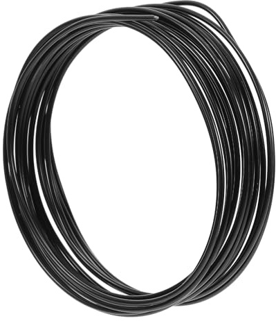 Lurrose Alambre de Aluminio para Bonsáis 2 Mm de Grosor 5 Metros Flexible Negro para Fijación y Modelado de Plantas de Interior y Exterior Jardinería Profesional