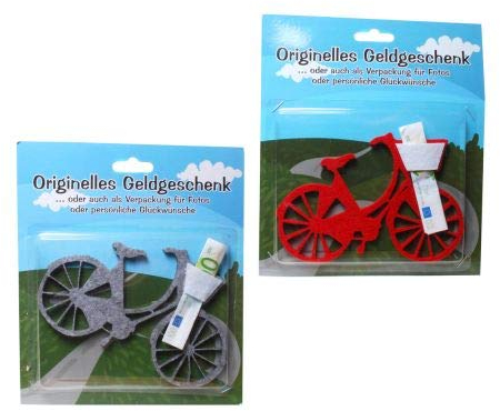 Udo Schmidt GmbH & Co 1x Geldgeschenk Fahrrad Rad Geschenkverpackung Radfahrer Geburtstag Geschenk