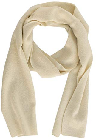 FosterNatur, Damen/Herren Merino Schal glatt, 100% Wolle Merino extrafein