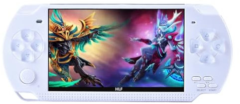 HLF 4.3 inch Handheld Video Game Console Retro Classic Games for Multiple Simulators Game can save multiple progress Video/Music/E-Book Portable Console Gift for Boyfriend/children(White)