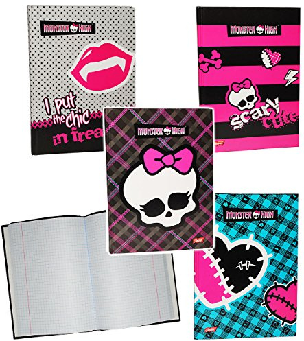 alles-meine.de GmbH Notizbuch/Tagebuch - kariert A5 - Monster High - Hardcover gebunden/Dickes Buch/Kladde z.B. für Geheimnisse - Reisetagebuch/A 5 - Erwachsene Jugen..