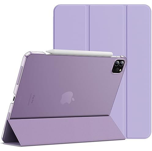 JETech Hülle NUR für iPad Pro 11 Zoll, Modell 2022/2021/2020/2018, Unterstützung Pencil Aufladung, Intelligent Abdeckung Schlafen/Wachen (Helles Lila)