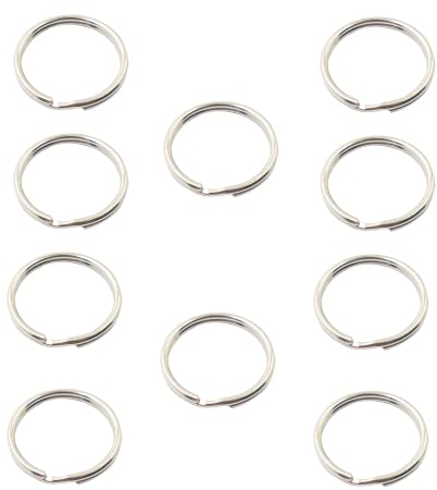 Portachiavi portachiavo 10 Pezzi Donna, Unisex, Acciaio Inox, Appesi Fai da Te, Organizzazione Chiavi