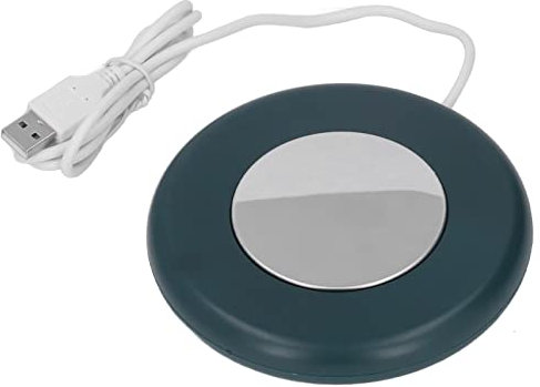 Kaffee wärmer für Schreibtisch, Becher wärmer, Kaffee becher Wärmer Drahtlos, Kaffeetasse Wärmer Auto Abschalten, Elektrische Getränke wärmer Platte für Kaffee, Kakao, Tee, Wasser und Milch(grün)