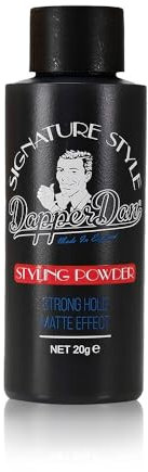 Dapper Dan Signature Style Styling Powder, Easy Application Hair Texture Powder for Men, Provides a Strong Matte Hold, Thickening and Voluminous Finish, Unscented, 20g