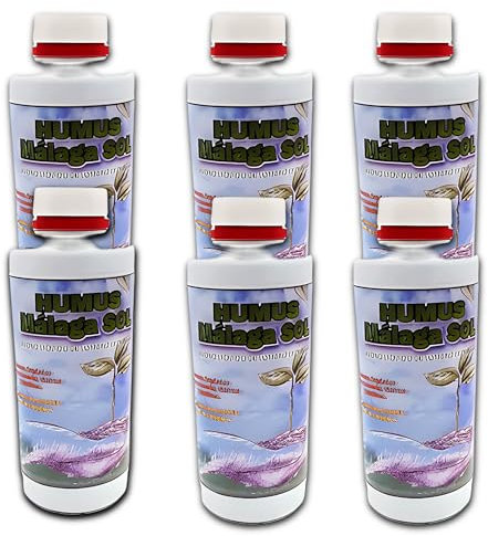 Bricoloco Humus de lombriz líquido para plantas formato 1 litro - Abono orgánico rico en nutrientes para la fertilización del suelo de cultivo con microorganismos (6)