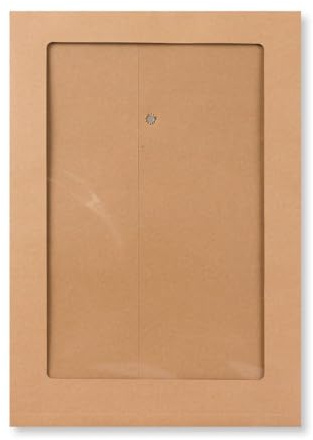 Umschlag C4 + 25 mm Falte, Panoramafenster, Bindfadenverschluss, Kraftpapier, Versandtasche - 10 Stück/Pack…