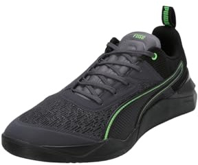 Puma - Fuse 3.0, Cross Trainer Masculino, Galactic Gray-Puma Black-Green Glare,