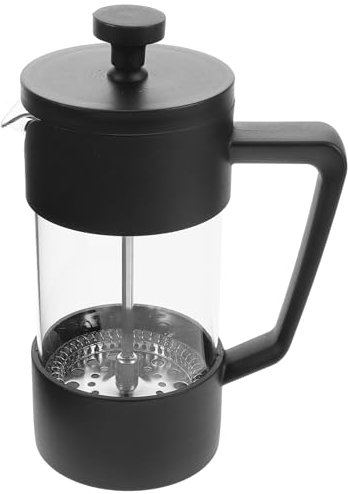 UKCOCO Cafetera De Embolo Prensa Francesa 350ml Diseño De Vidrio Ideal Para Café Frío y Caliente