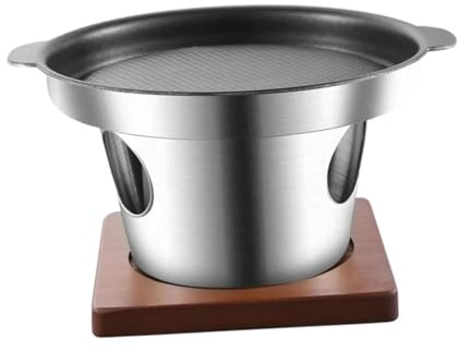 perfk Tragbarer Grill, Mini-BBQ-Grill, Haushalts-Antihaft-Tischgrill, japanischer Grill zum Kochen im Hinterhof, Camping, Innenbereich, Strand