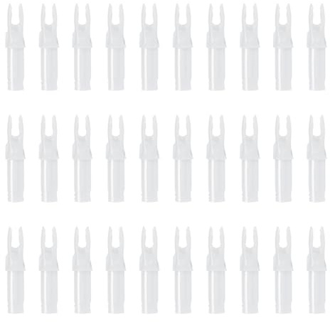 sourcing map Archery Arrow Nocks Plastic Carbon Arrow Inserts .244/6.2mm for DIY Hunting Shooting