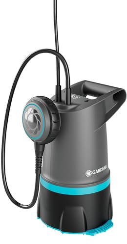 Gardena 2-in-1-Klar-/Schmutzwasser-Tauchpumpe 20000 BASIC, 20.000 l/h, Schwimmschalter, robust und vielseitig, ideal für Entwässerung (09018-47)