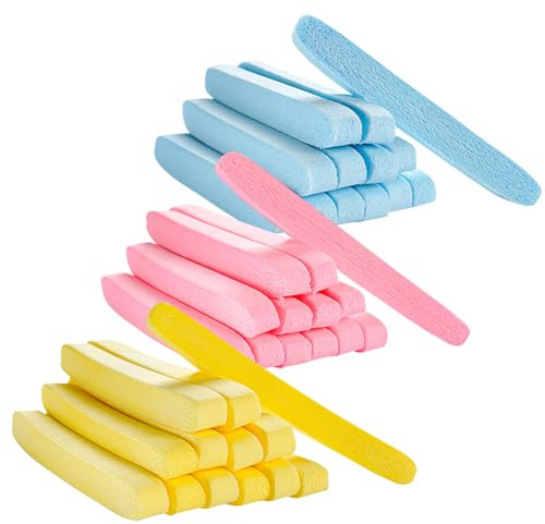 JIHUOO 120 Pcs Compressed Facial Sponges Round Face Wash Sponge Face Cleaning Sponges Face Exfoliating Pads Sponges Makeup Remover Face Sponges Travel Facial Sponges