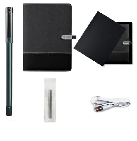 Emiif Digitales Notizbuch, intelligentes Schreib-Notizbuch, Cloud, elektronischer Notizblock, Stift, Synchronisation, intelligenter Papierbildschirm, 17,5 x 24 x 4 cm (Smart-Stift + Papier)