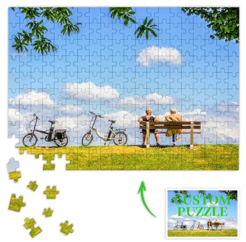LANZOL Personalised Jigsaw Puzzle Custom Photo, 1000 Pieces Pets, Portraits, Landscapes Image Ideas Gifts for Family Friend Loved (Vertical 75x50CM)