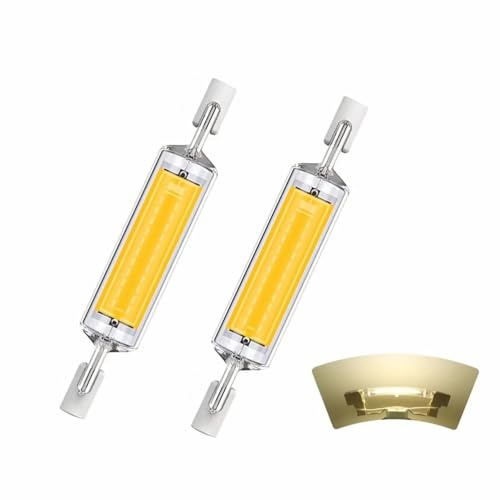 R7S 118mm LED Bulb Dimmable, Light Bulb Linear 30W, Warm White 3000K, R7S LED 118mm 30W Equivalent to 300W Halogen Lamp, Energy Saving for Ceiling, Floodlight, Wall Lamp,Natural White 2Pcs,118mm 30W