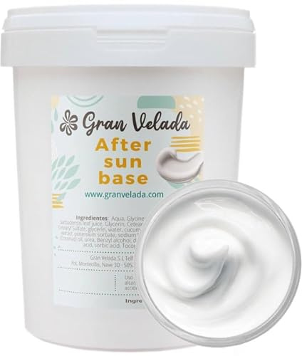 Gran Velada - After Sun Base 1000 ml | Base Hidratante y Calmante DIY | Personalizable con Activos hasta 4% | Para Cosmética Casera