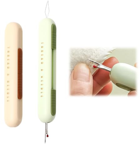 YUVKIN 2 Pezzi 2-in-1 Infila Ago e Scucitore, Strumento per Infilare Fili per Cucito a Mano e Macchine da Cucire (Infila Aghi per Cucito)