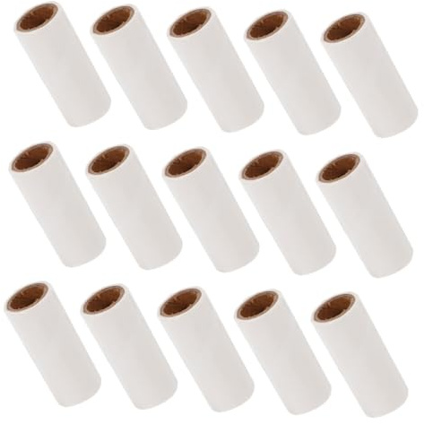 ERINGOGO 25pcs Lint Roller Refills for Pet Hair Sticky Replacement Cores Mini Travel for Clothes Furniture Quick Cleaning Adhesive for Fur Removal