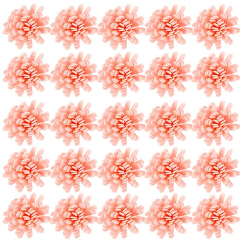 iplusmile 100pcs 5cm Pink Faux Chrysanthemum Flower Diffuser Sticks with Pe Foam for Passive Aromatherapy Essential Oil Diffuser Mini Reed Accessories for Home and Office Desk Use