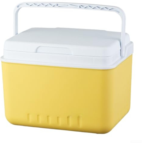 Glacière Portable 6L Isotherme Sac à Déjeuner pour Camping Pêche Pique-nique Récipient Thermique Anti-fuite Jaune