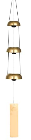 Woodstock Windspiel Temple Bells, Gold, 62,2 cm