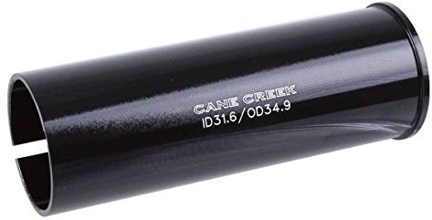 Cane Creek Sattelstütze Adapter Scheibe für Shim 33.9-34.9mm, Aluminium, Schwarz, Stadtrad