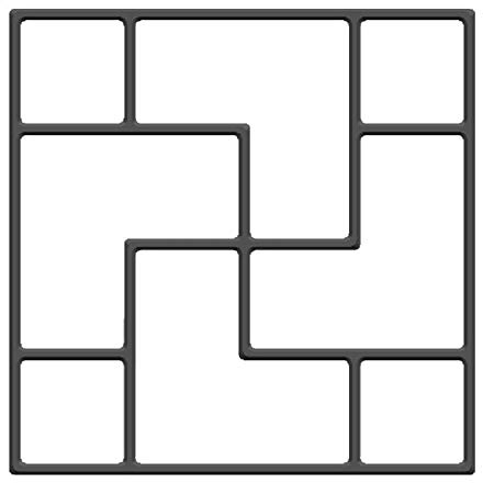 LIANYG Gehweg Schablonen Betonformen Garten Etage DIY Pflaster Mold-Hausgarten-Weg-Maschine manuell Cement Brick Stepping Auffahrt Stone Road-Form-Werkzeug Betonformen (Color : D)