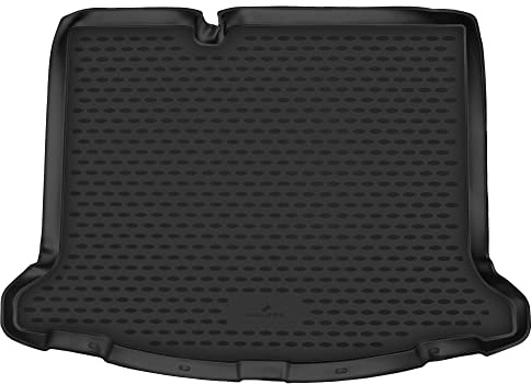 Walser XTR Bagagetråg kompatibel med VW ID.3 (E11, E12) 11/2019-idag, 100 % exakt passform halkfri matta, bil, gummimatta, bil, bagageutrymme, skyddsmatta, halkfri matta, gummi, bilgummimattor