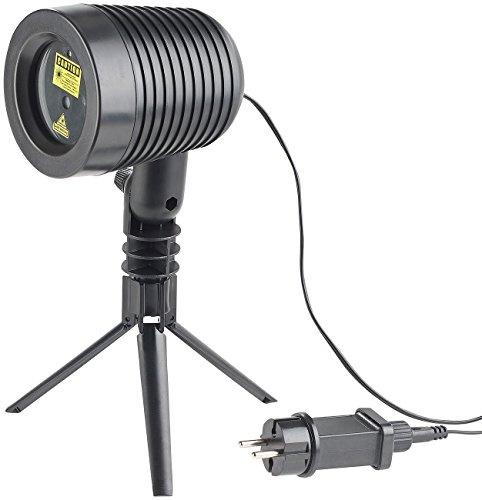 Lunartec Laser Projektor aussen: Laser-Projektor, bewegter Sterne Lichteffekt, IP44 (Versandrückläufer) (Laserstrahler für außen, Beleuchtung aussen, LED)