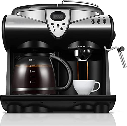 Macchina da caffè combinata all-in-One Piccola Macchina da caffè Commerciale per Uso Domestico, Estrazione a Pressione 20 Bar, può preparare 12 Tazze alla Volta, Adatta per cappucc