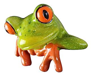 Gadpiparty Car Decor Home Decor Outdoor Christmas Decorations Desk Topper Frog Figurine Decorations Small Frog Figurine For Computer Funny Ornament Computer Toy Accessories present Statue Doll