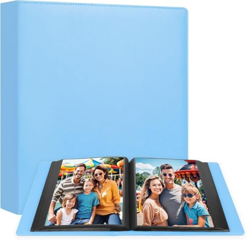 Album fotografico 20 x 25 cm, 152 tasche per contenere 20 x 25 foto, album fotografico 20 x 25, copertura in pelle di grande capacità, per famiglia, matrimonio, bambino, album fotografico 20 x 25,