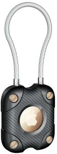 Sichy Porte-clés Airtag avec Câble Métallique, Étui Airtag [Étanche Complet], Ipx7 étanche, 360 ° Dur Protection air Tag Porte - clés, air tag pour Porte - clés Apple, Porte - clés, Voiture, Bagages
