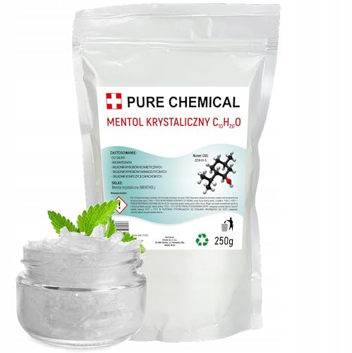 CHOSA Mentholkristalle 250g | Natürliche Menthol Kristalle, Sauna Aufgussmittel, Sauna Kristalle, Befreit die Atemwege, Sorgt für intensiven Duft