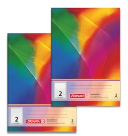 BRUNNEN Schulheft A5 Lineatur 2 16 Blatt (Doppelpack) (Lineatur 2)