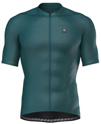 LAMEDA Herren Radtrikot Kurzarm Atmungsaktiv Schnell Trocknend mit 3 Rückentaschen – Rennrad MTB Trikot Sommer