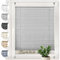 Sonello Plissee Crush Klemmfix ohne Bohren 70cm x 140cm Grau Faltrollo Plisseerollo Jalousie für Tür & Fenster Blickdicht Sichtschutz Sonnenschutz Fertifplissee Rollo