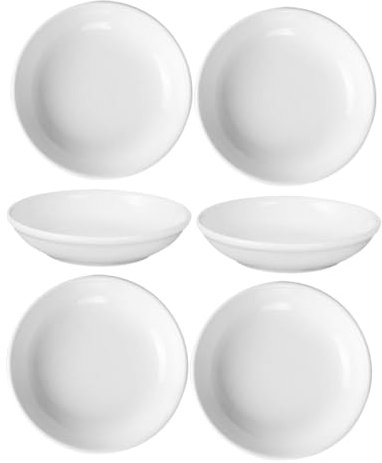 Alipis 6pcs Plat de Remplacement en Céramique Blanc pour Chauffe-Huile, Petite Assiette Stable et Protectrice pour Bougies Chauffe-Plat, Design Simple et Fonctionnel
