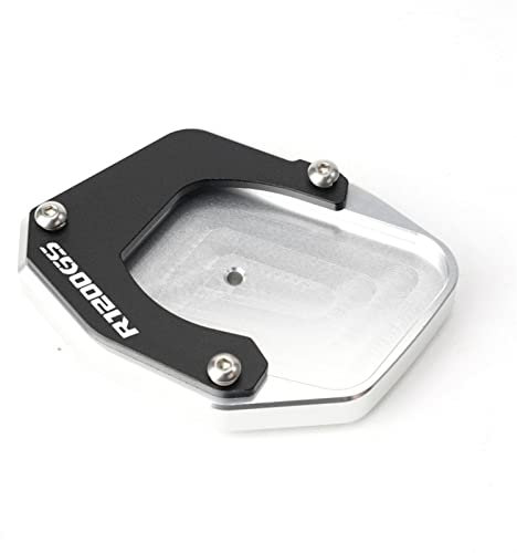 MNEUEQ Dauerhaft haltbar Motorrad Seitenständer Vergrößern Ständerplatte Für B&MW R 1200 GS 2007-2012 R1200 ADV 2008 2009 2010 2011 2012(Silber)