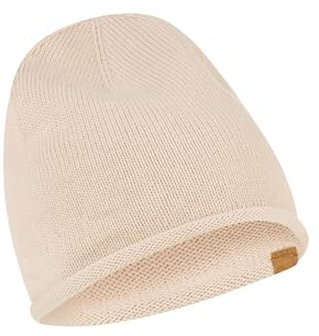 camel active Damen Beanie aus Reiner Baumwolle