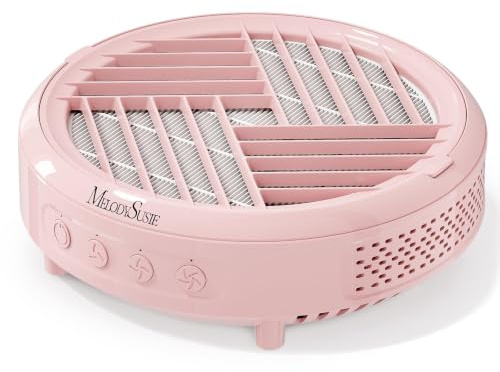 MelodySusie Staubabsaugung für Nägel, HPro Leichtgewicht für Nagelpflege | 3800RPM, 3 Saugmodi, Wiederverwendbarer Filter, Kompaktes, Erfasst feinen Gelstaub für Salon, Nagelschule und Heimgebrauch