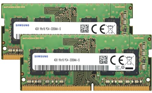 Samsung Memoria RAM 8 GB (2 x 4 GB) DDR4 3200 MHz PC4-25600 (PC4-3200AA) CL22 SODIMM 1Rx16 Single Rank 1.2 V 260-Pin Laptop, Notebook Memory - OEM Bulk